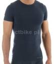 BRUBECK COMFORT WOOL Koszulka męska z krótkim rękawem ciemny jeans