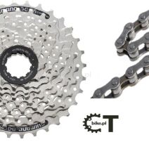 Zestawy kaseta + łańcuch MTB