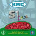 KMC S1 SPEED COLOR 1/2"x1/8" łańcuch rowerowy 1 rzędowy 112 ogniw FIXIE CITY NEXUS ze spinką BIAŁY