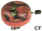 M-WAVE BELL DING-DONG dzwonek rowerowy stalowy truskawki