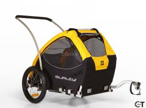BURLEY TAIL WAGON przyczepka rowerowa do transportu zwierząt żółta