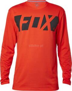 FOX Cease LS koszulka rowerowa z długim rękawem flame red