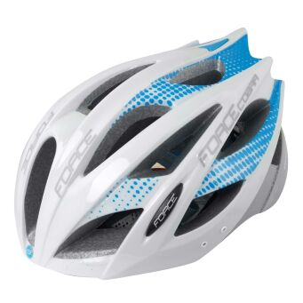 FORCE COBRA Kask sportowy biało-niebiesko-szary L-XL