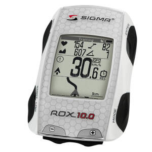SIGMA SPORT ROX 10.0 GPS SET licznik rowerowy bezprzewodowy z pulsometrem biały
