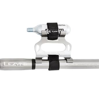 Lezyne-Road Drive CFH CO2 + 1 nabój gazowy 16g pompka rowerowa ręczna srebrna