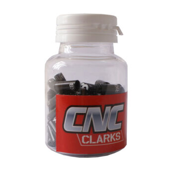 CLARK'S końcówka pancerza przerzutki 4mm CNC aluminium 100szt czarne