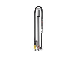 Lezyne-Micro Flor Drive HV ABS 90 psi pompka podłogowa stacjonarna srebrna