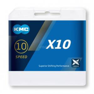 KMC X10.73 1/2"x11/128" łańcuch rowerowy 10 rzędowy 114 ogniw + SPINKA