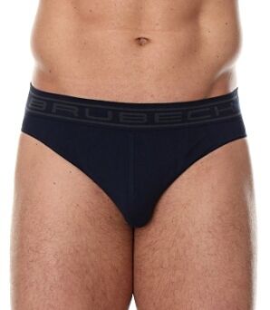BRUBECK COMFORT COTTON Slipy męskie granatowe