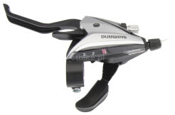 SHIMANO ST EF65 KLAMKOMANETKA DŹWIGNIA PRZERZUTKI/HAMULCA LEWA SREBRNA 3rz