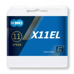 KMC X11EL 1/2"x11/128" łańcuch rowerowy 11 rzędowy 114 ogniw + SPINKA