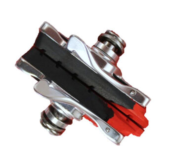 CLARK'S CPS472C klocki hamulcowe SZOSA (Shimano, Campagnolo, Avid, Tektro, Warunki Suche i Mokre, Estetyczna obudowa CNC) 52mm czarno-czerwone 