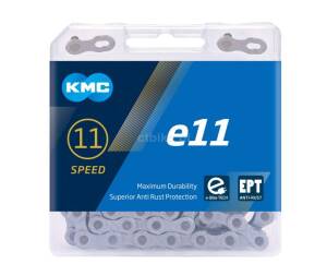 KMC e11 EPT łańcuch rowerowy 11 rzędowy 136 ogniw do E-BIKE ze SPINKĄ