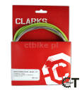 CLARK'S STAINLESS STEEL KIT zestaw linek i pancerzy hamulcowy MTB / szosowy nierdzewny jasno zielony