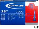 SCHWALBE DĘTKA SV16 PRESTA F/V 40mm STANDARD 28x1 1/8 28x1 1/4 27x1 1/4 28/32-622 28/32-630 700x28C/32C FIFTY BOX