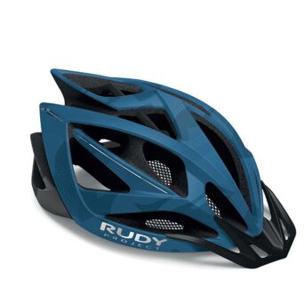 RUDY PROJECT AIRSTORM Kask rowerowy MTB niebieski camo, daszek VISOR