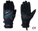 CHIBA PREMIUM WINTER zimowe ocieplane Softshellowe rękawiczki rowerowe czarne