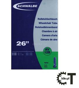 SCHWALBE DĘTKA AV12B AUTO A/V 40mm STANDARD 26x3/4 26x1.00 650x20/25A BOX