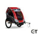 BURLEY SOLO przyczepka rowerowa do transportu dzieci czerwona