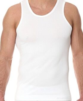 BRUBECK COMFORT COTTON Podkoszulek męski biały