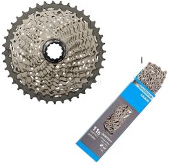 SHIMANO DEORE XT CS M8000 Kaseta zębatek MTB 11 rzędowa 11/40 + łańcuch CN HG701 11 rzędowy ZESTAW NAPĘDOWY
