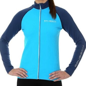 BRUBECK ATHLETIC Bluza damska lazurowo-niebieska