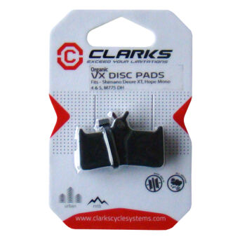 CLARK'S okładziny hamulcowe SHIMANO HOPE (Shimano XT 755-756, M775, Hope Mono 4, 5) organiczne 