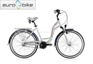 EUROBIKE PICNIC 8.3 z prądnicą NEXUS 3 rower miejski damski koła 28" biały