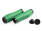CLARK'S CS-003 LOCK-ON chwyty kierownicy sylikonowe 130mm zielone klamry czarne aluminiowe