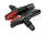 CLARK'S CPS513 klocki hamulcowe MTB (v-brake, warunki suche i mokre, lekka obudowa aluminiowa) 72mm czerwono-czarno-szare