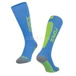 FORCE TESSERA COMPRESSION Skarpety kompresyjne niebiesko-fluo L-XL