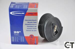 SCHWALBE DĘTKA SV18 PRESTA F/V 40mm EXTRALIGHT 105g 28x1 1/8-1.625 28/44-622 700x28/44C BOX