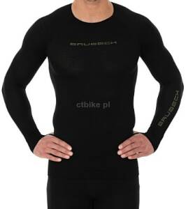 BRUBECK 3D BIKE PRO Koszulka męska z długim rękawem czarna