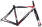 TRIGON RCC11 rama rowerowa szosowa karbonowa czarno-czerwono-biała