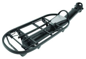 ATRANVELO FLY SEAT POST Bagażnik rowerowy aluminiowy mocowany na sztycy podsiodłowej 25-31.8mm czarny
