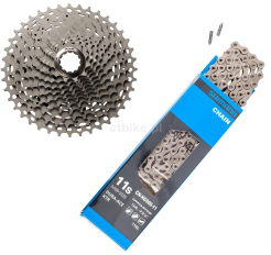 SHIMANO XTR CS M9000 Kaseta zębatek MTB 11 rzędowa 11/40 + łańcuch CN HG901 11 rzędowy ZESTAW NAPĘDOWY