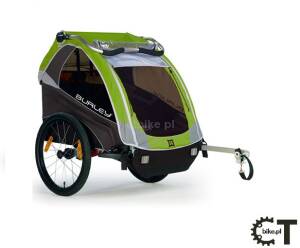 BURLEY D'LITE przyczepka rowerowa do transportu dzieci zielona 