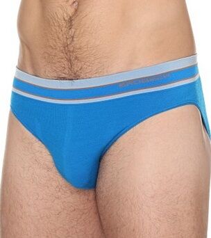 BRUBECK ACTIVE WOOL Slipy męskie niebieskie