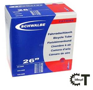 SCHWALBE DĘTKA SV13J PRESTA F/V 40mm FATBIKE  26x3.50/4.80 90/120-559 BOX
