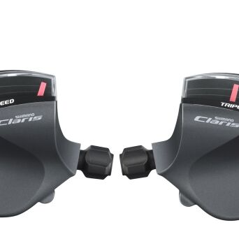 SHIMANO CLARIS SL R2030 MANETKI DŹWIGNIE PRZERZUTEK KOMPLET SZOSA OBEJMA 3x8rz 