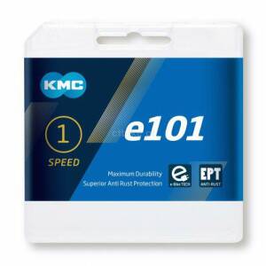 KMC e101 EPT 1/2"x3/32" łańcuch rowerowy 1 rzędowy 112 ogniw do E-BIKE ze SPINKĄ