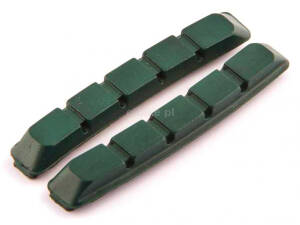 CLARK'S CP503 okładziny hamulcowe MTB (v-brake, do obręczy ceramicznych, warunki mokre) 70mm zielone