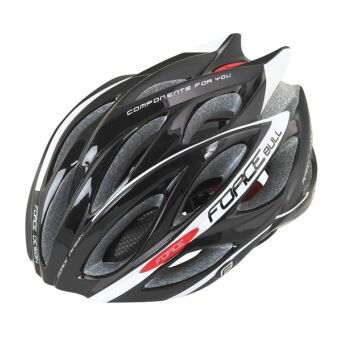 FORCE BULL Kask rowerowy szosowy czarno-biały S-M 902927