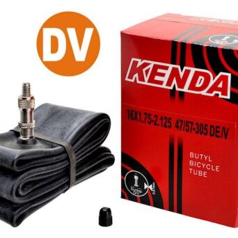 Kenda Dętka DUNLOP DV D/V 16" 16x1.75-2.125 47/57-305 wentyl prosty 30mm