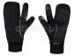 FORCE Hot Rak Pro 3+1 rękawice zimowe czarne 3 palce