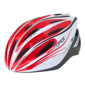 FORCE TERY Kaska rowerowy biało-czarno-czerwony S-M