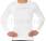 BRUBECK 3D RUN PRO Koszulka męska z długim rękawem biała