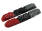 CLARK'S CPS501 okładziny hamulcowe MTB (v-brake, warunki suche i Mokre) 70mm czerwono-czarno-szare