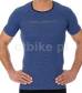 BRUBECK 3D RUN PRO koszulka męska ciemnoniebieska
