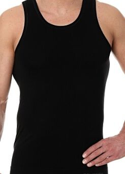 BRUBECK COMFORT COTTON Podkoszulek męski czarny